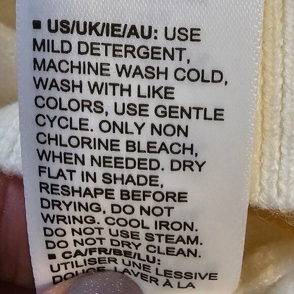 Women’s Ivory Sweater with Upper Back Cutout and Mock Neck from The Drop, Small - Picture 9 of 10